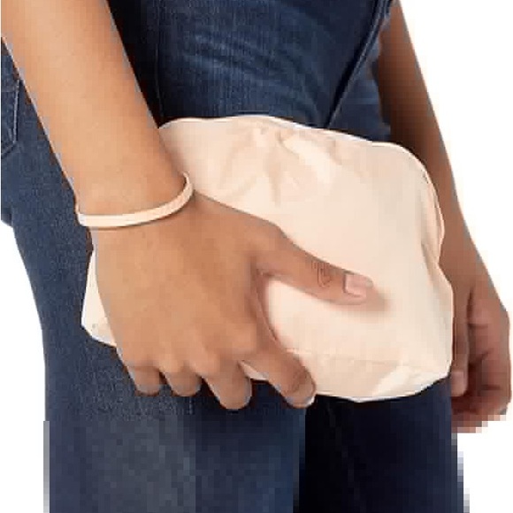 COLE HAAN Women's Short Packable Rain Jacket Pink Size XL - Picture 4 of 10